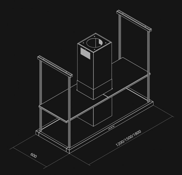 Centropolis Elite Glass White Matt