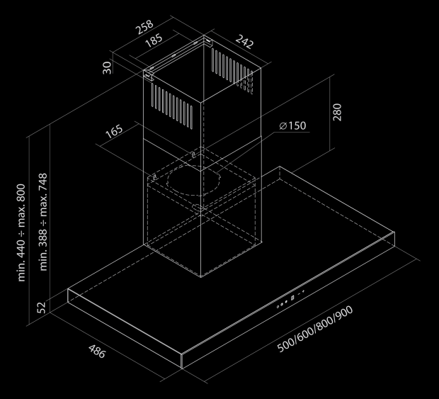 Sento OR Strips Black Matt