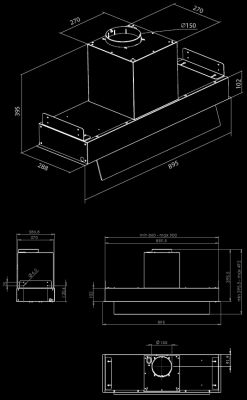 Hota Incorporabile Prato Inox - INOX - Rysunek techniczny 2