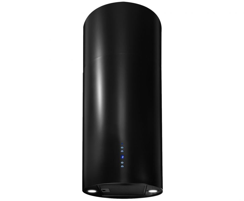 Hota insula Cylindro Black Matt - Negru Mat - fotografie de produs