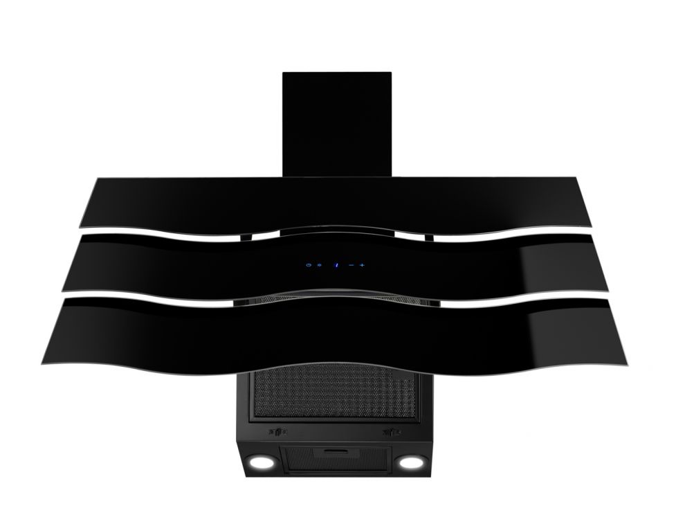 Hota decorative Ivo Black - Negru lucios - fotografie de produs 6