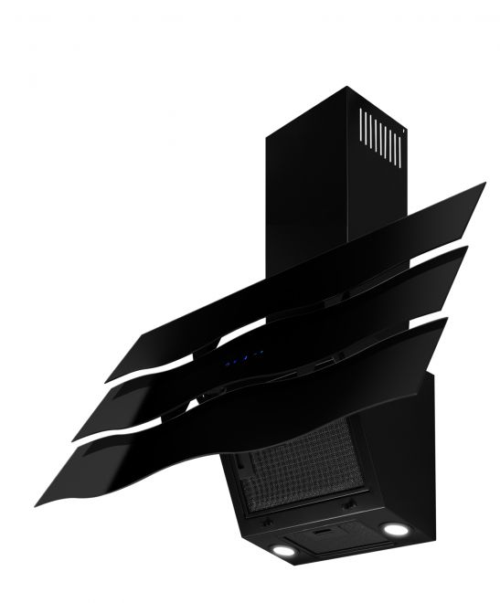 Hota decorative Ivo Black - Negru lucios - fotografie de produs 7