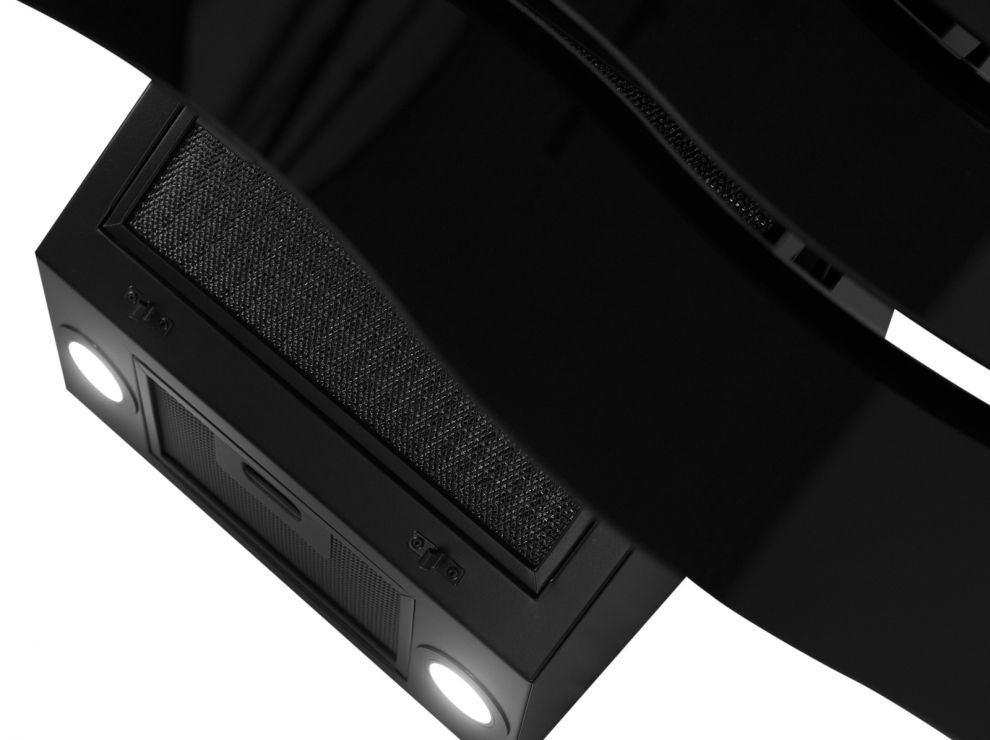 Hota decorative Ivo Black - Negru lucios - fotografie de produs 8