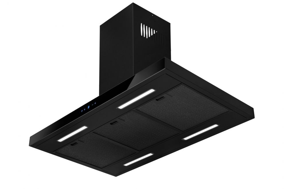 Hota insula Sento Island Strips Black Matt - Negru Mat - fotografie de produs 8