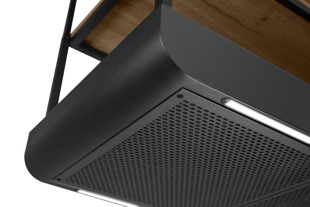 Hota insula Arne Wood Black Matt - Negru Mat - fotografie de produs 11