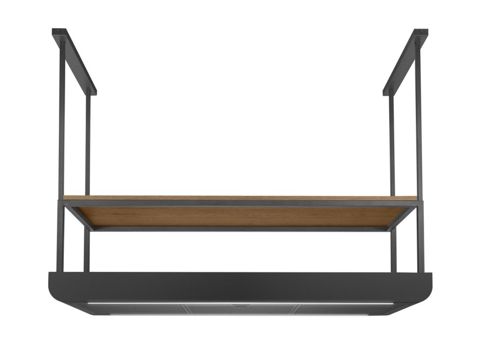 Hota insula Arne Wood Black Matt - Negru Mat - fotografie de produs 3