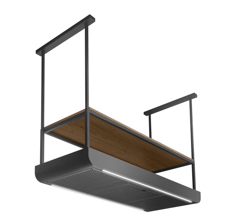 Hota insula Arne Wood Black Matt - Negru Mat - fotografie de produs 6