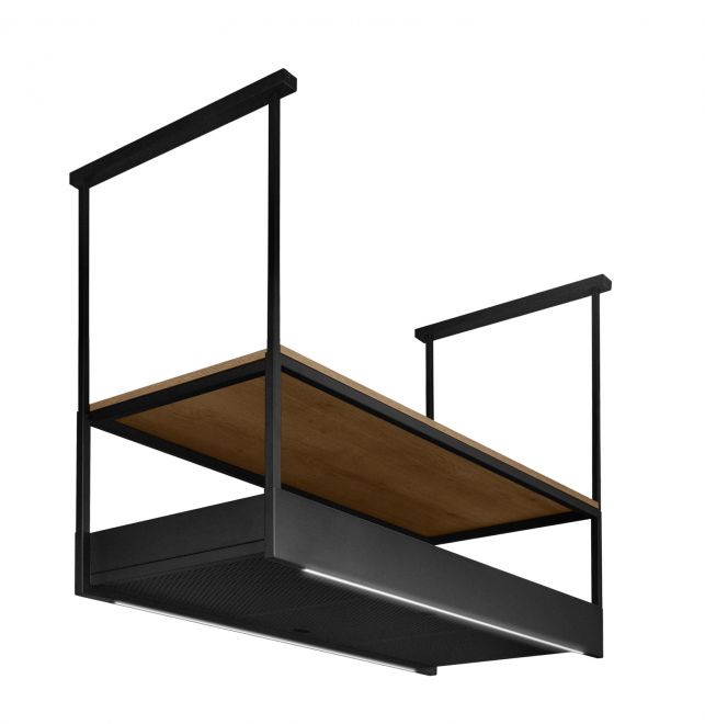 Hota insula Alvar Wood Black Matt - Negru Mat - fotografie de produs 9