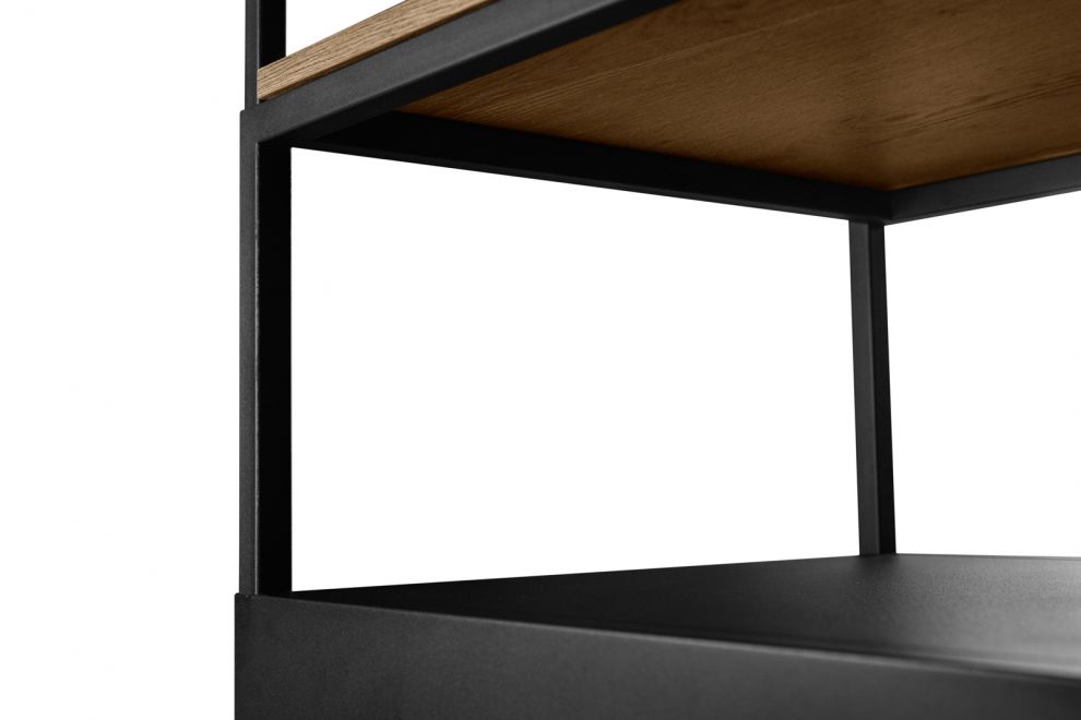 Hota insula Alvar Wood Black Matt - Negru Mat - fotografie de produs 13