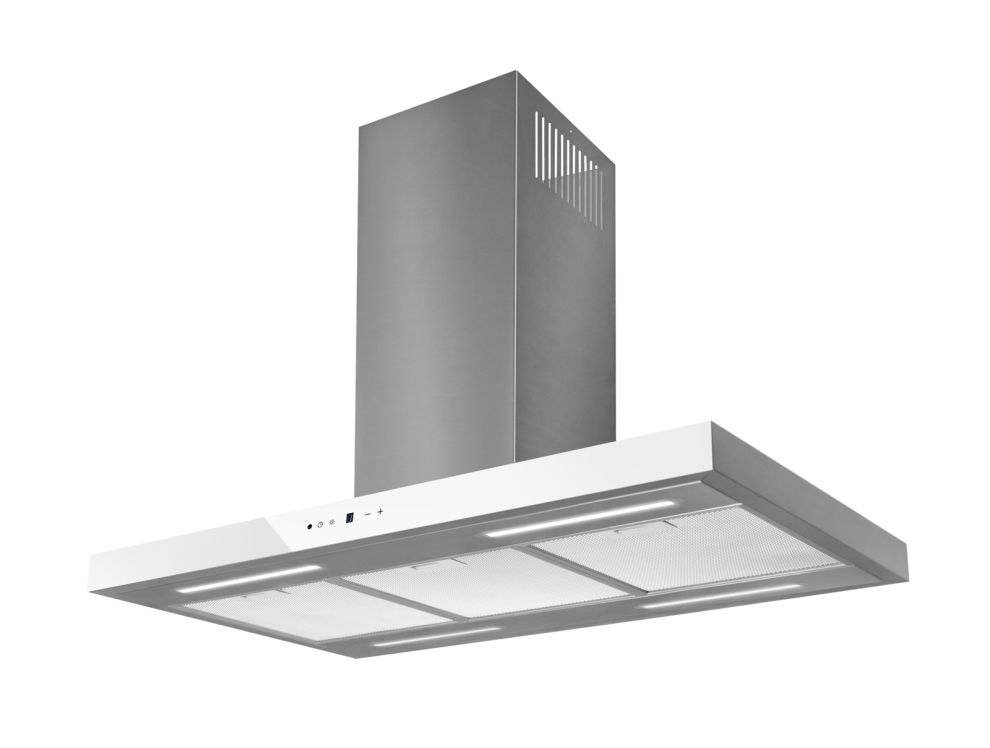 Hota insula Sento Island Strips Inox-White - Inox/Alb - fotografie de produs 3