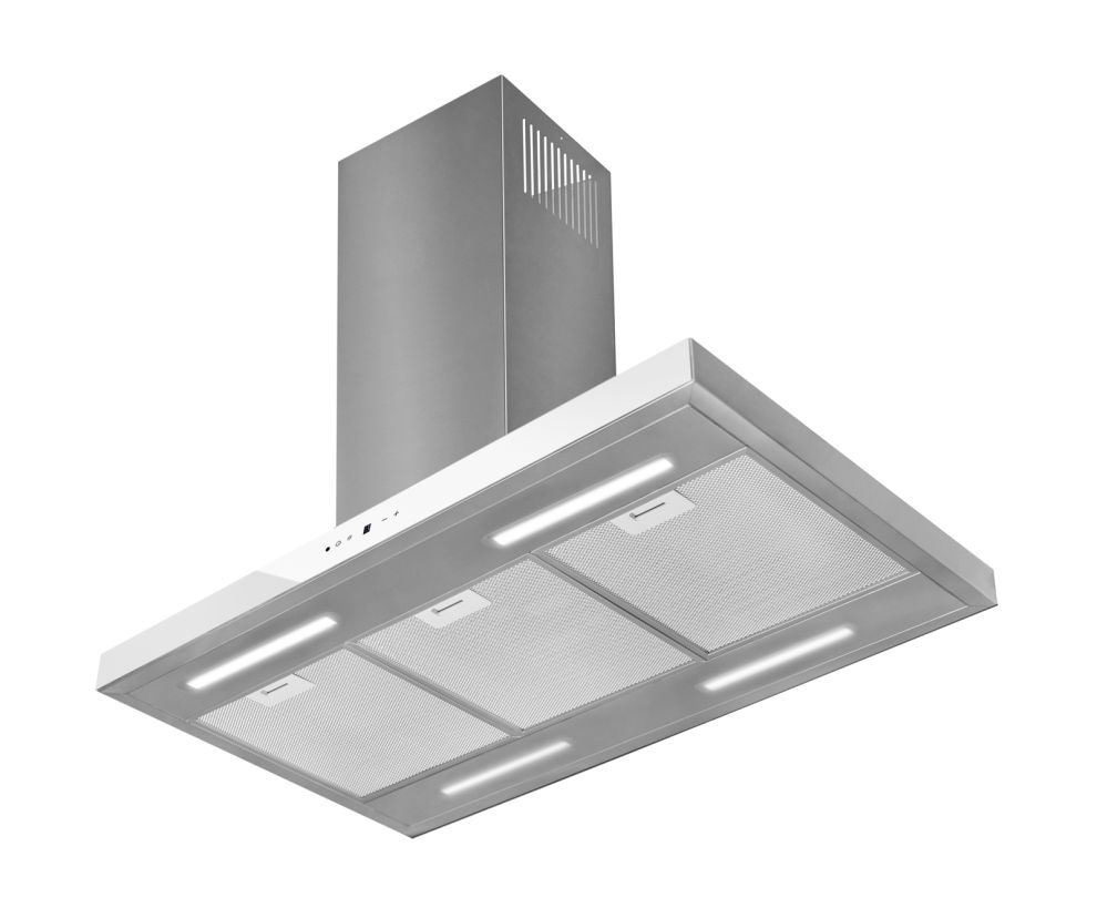 Hota insula Sento Island Strips Inox-White - Inox/Alb - fotografie de produs 4