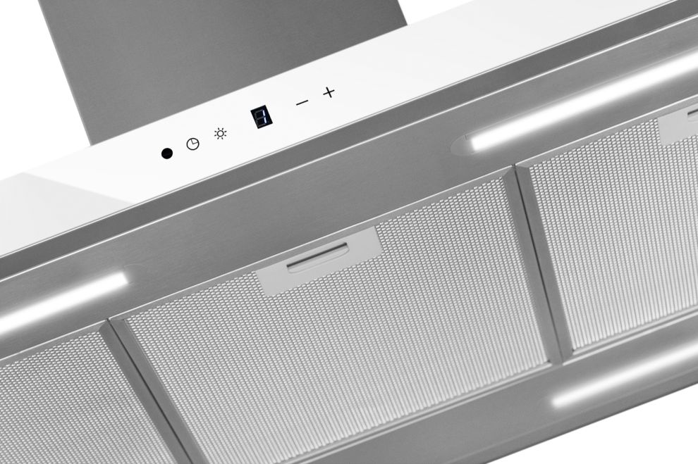 Hota insula Sento Island Strips Inox-White - Inox/Alb - fotografie de produs 8