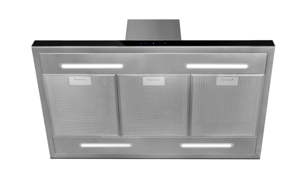 Hota insula Sento Island Strips Inox-Black - Inox/Negru - fotografie de produs 6