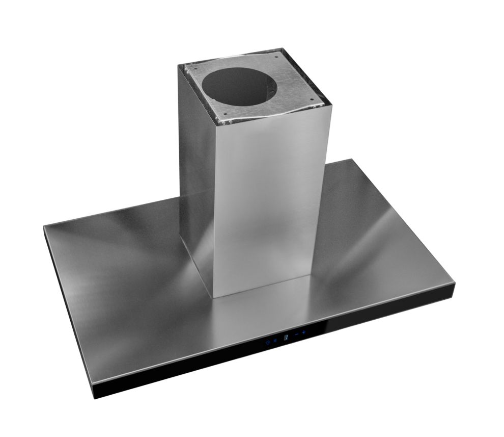 Hota insula Sento Island Strips Inox-Black - Inox/Negru - fotografie de produs 14