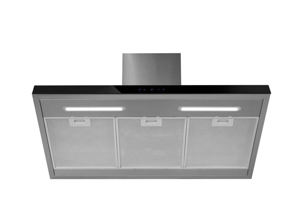 Hota decorative Sento OR Strips Inox-Black - Inox/Negru - fotografie de produs 5