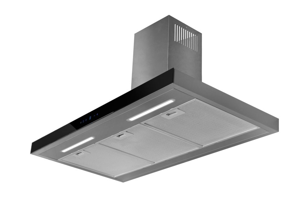 Hota decorative Sento OR Strips Inox-Black - Inox/Negru - fotografie de produs 6