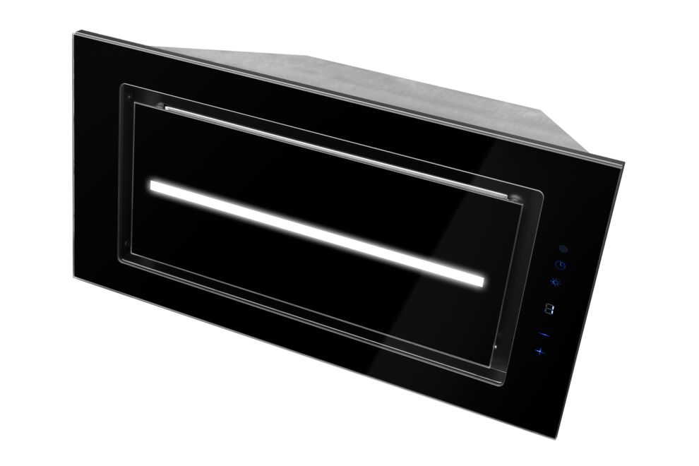 Hota Incorporabile Lando Glass Central Black - Negru - fotografie de produs 4