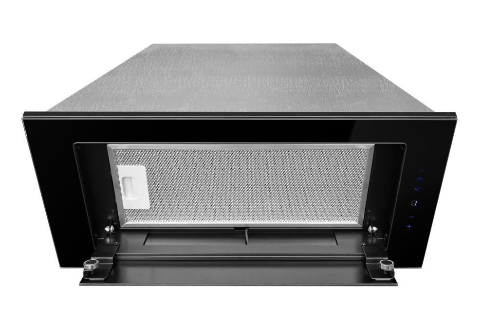 Hota Incorporabile Lando Glass Central Black - Negru - fotografie de produs 6