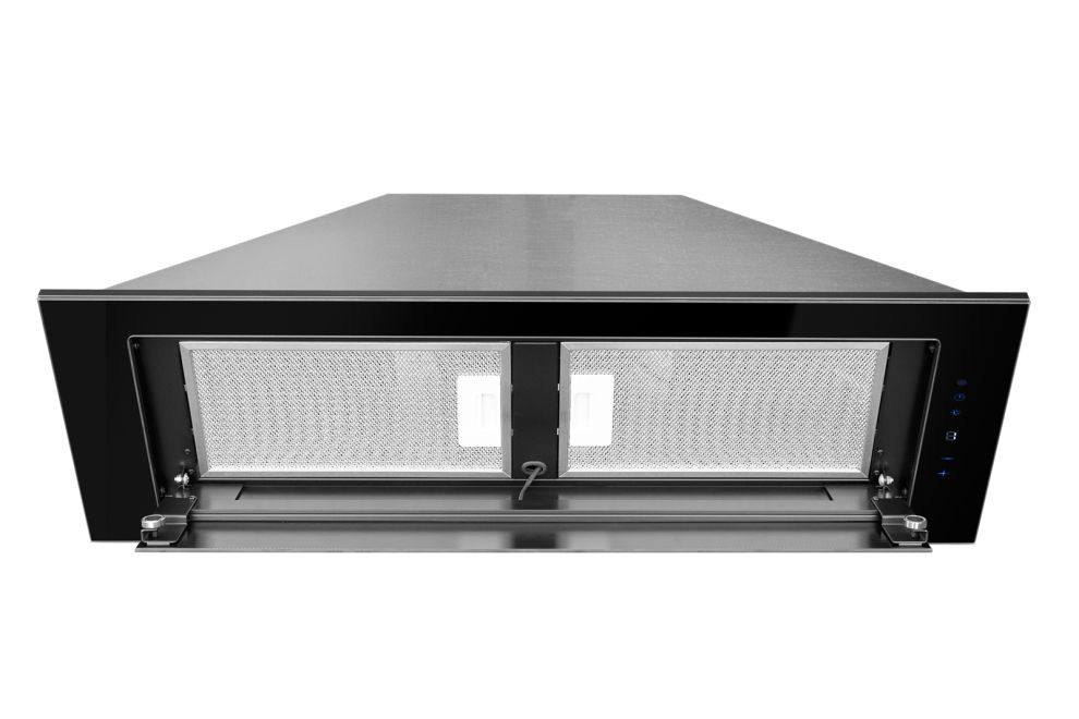 Hota Incorporabile Lando Glass Central Black - Negru - fotografie de produs 14