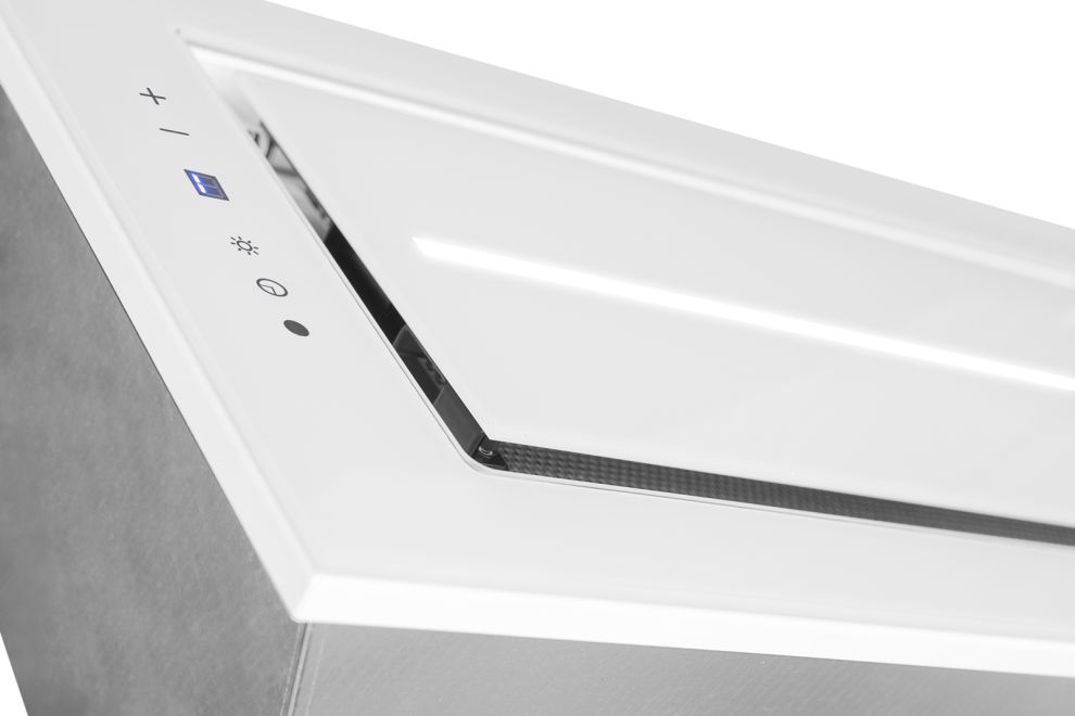 Hota Incorporabile Lando Glass Central White - Alb - fotografie de produs 8