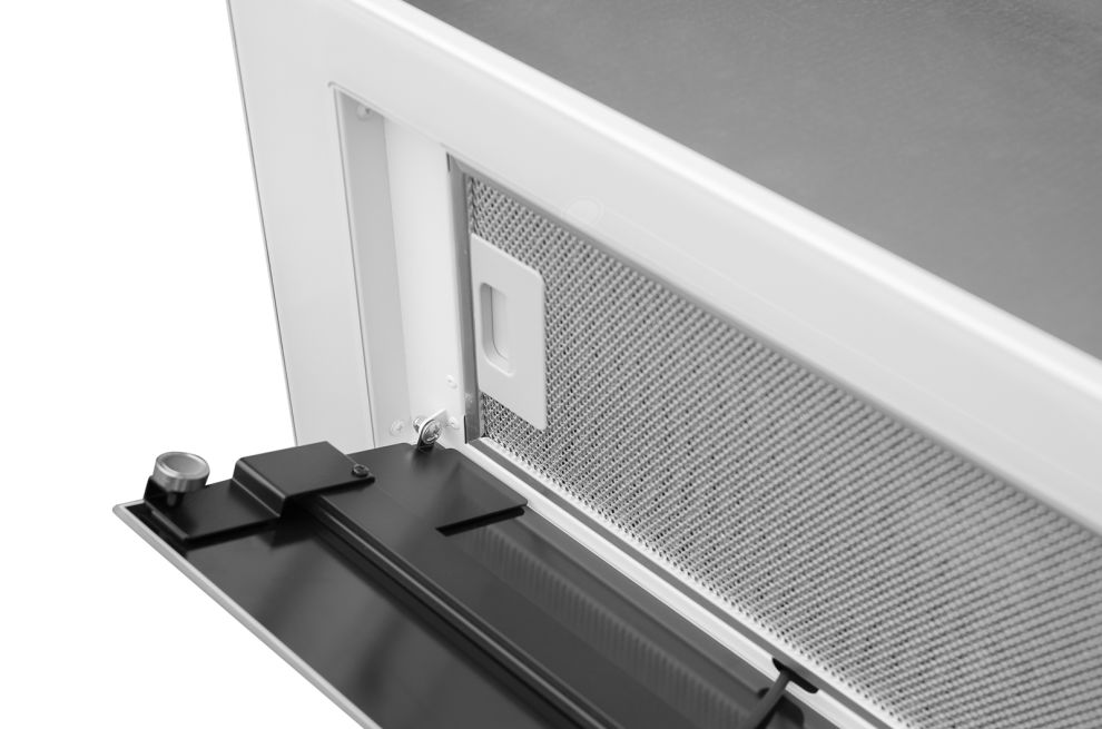 Hota Incorporabile Lando Glass Central White - Alb - fotografie de produs 9