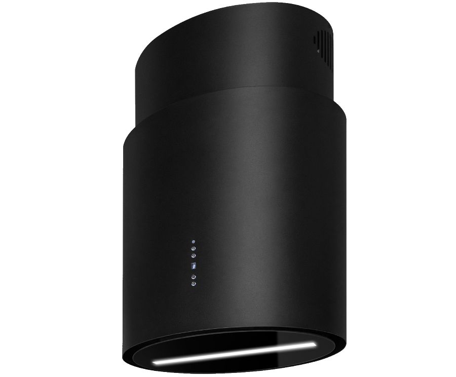 Hota insula Oval Black Matt - Negru Mat - fotografie de produs