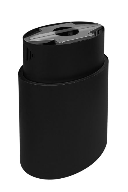 Hota insula Oval Black Matt - Negru Mat - fotografie de produs 8