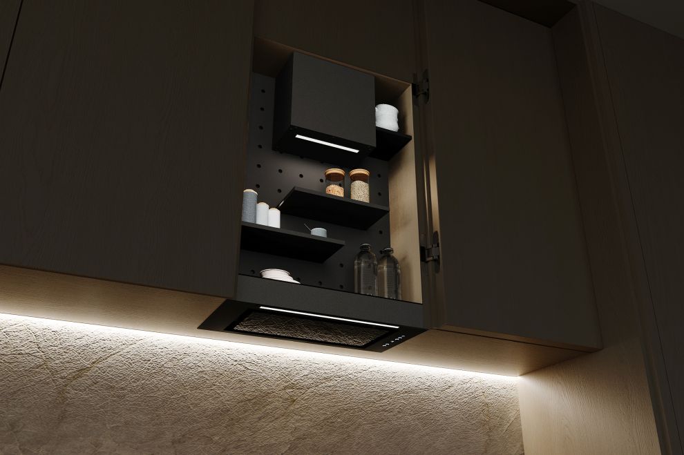 Hota Incorporabile Micra Space Black Matt - Negru Mat - fotografie de produs 3