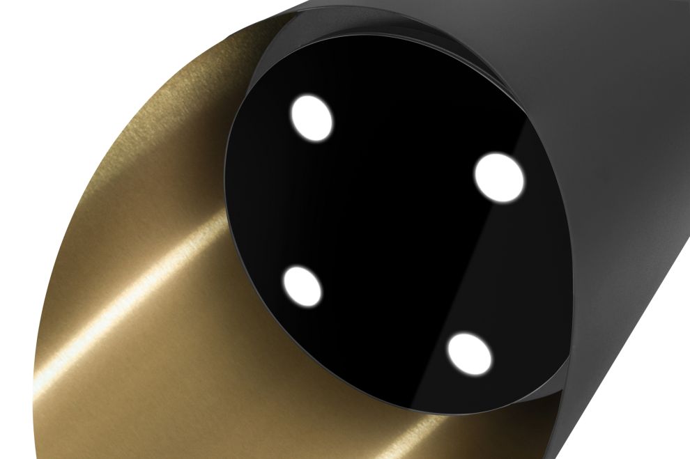 Hota decorative Hiro OR Color Black-Gold - Negru Mat/Auriu - fotografie de produs 7