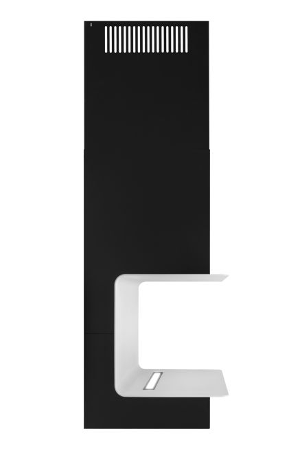 Hota decorative C-Shelf Black-White - Negru Mat - fotografie de produs 9