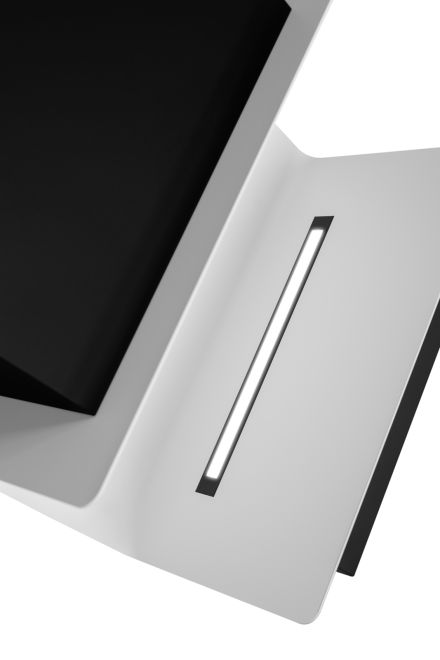 Hota decorative C-Shelf Black-White - Negru Mat - fotografie de produs 6