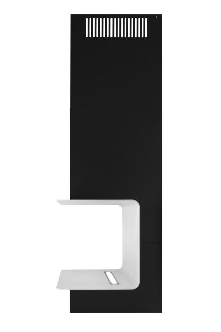 Hota decorative C-Shelf Black-White - Negru Mat - fotografie de produs 5