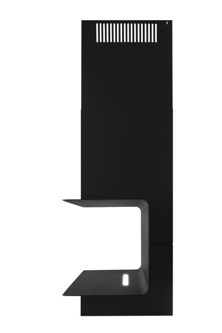 Hota decorative C-Shelf Black-Black - Negru Mat - fotografie de produs 6