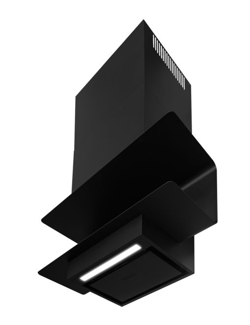 Hota decorative C-Shelf Black-Black - Negru Mat - fotografie de produs 11