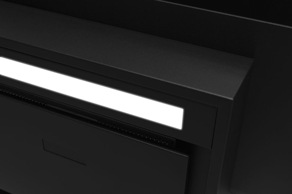 Hota decorative C-Shelf Black-Black - Negru Mat - fotografie de produs 12