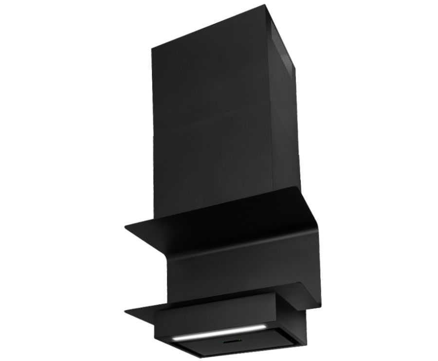 Hota decorative C-Shelf Black-Black - Negru Mat - fotografie de produs 15