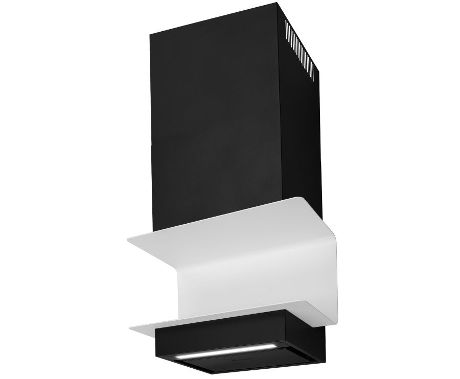 Hota decorative C-Shelf Black-White - Negru Mat - fotografie de produs 12