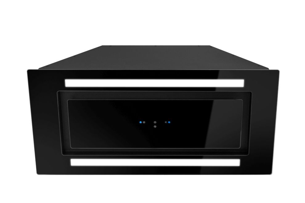 Hota Incorporabile Lando Glass 2Strips Gesture Control Black - Negru - fotografie de produs 3