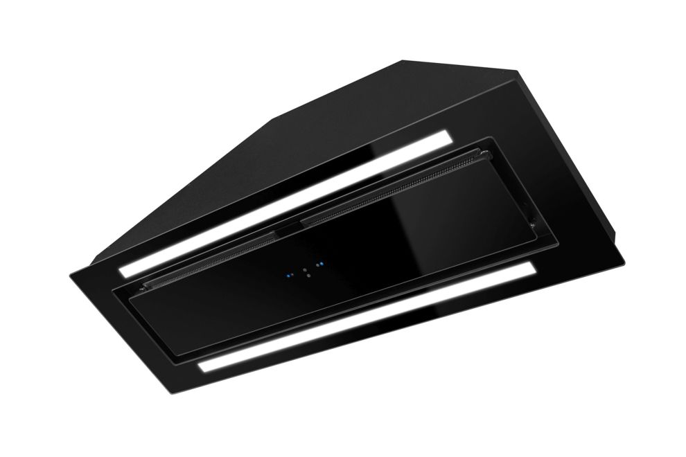 Hota Incorporabile Lando Glass 2Strips Gesture Control Black - Negru - fotografie de produs 13