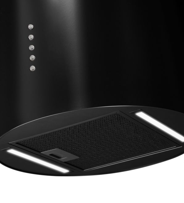 Hota insula Cylindro Eco 2STRIPS Black Matt - Negru Mat - fotografie de produs 6