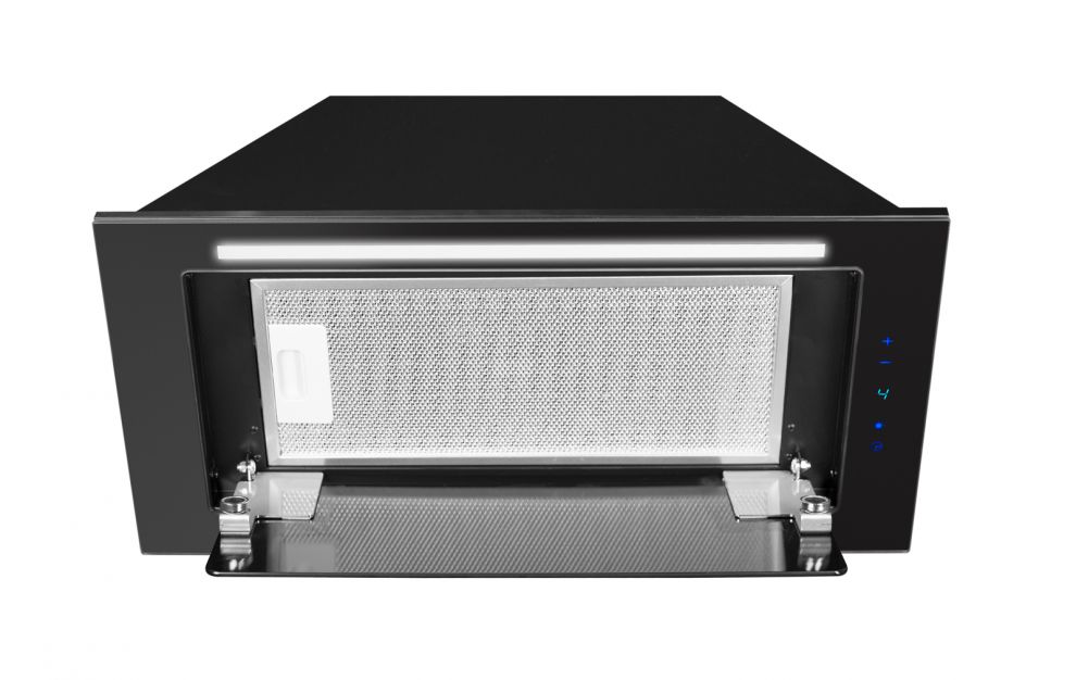 Hota Incorporabile Lando Glass 2STRIPS Black - Negru - fotografie de produs 5