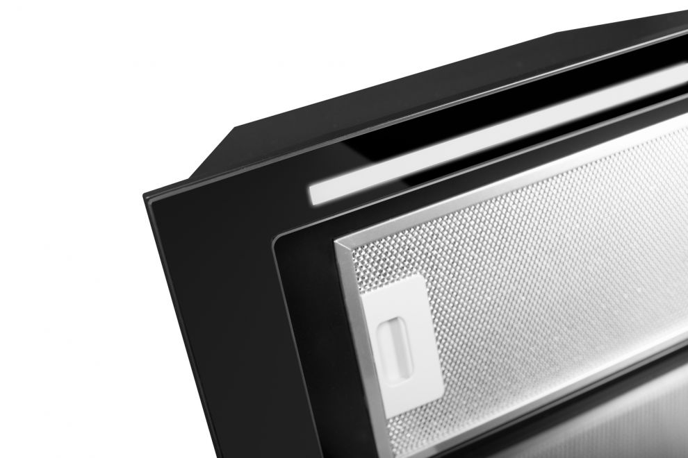 Hota Incorporabile Lando Glass 2STRIPS Black - Negru - fotografie de produs 6