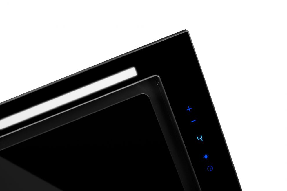 Hota Incorporabile Lando Glass 2STRIPS Black - Negru - fotografie de produs 7