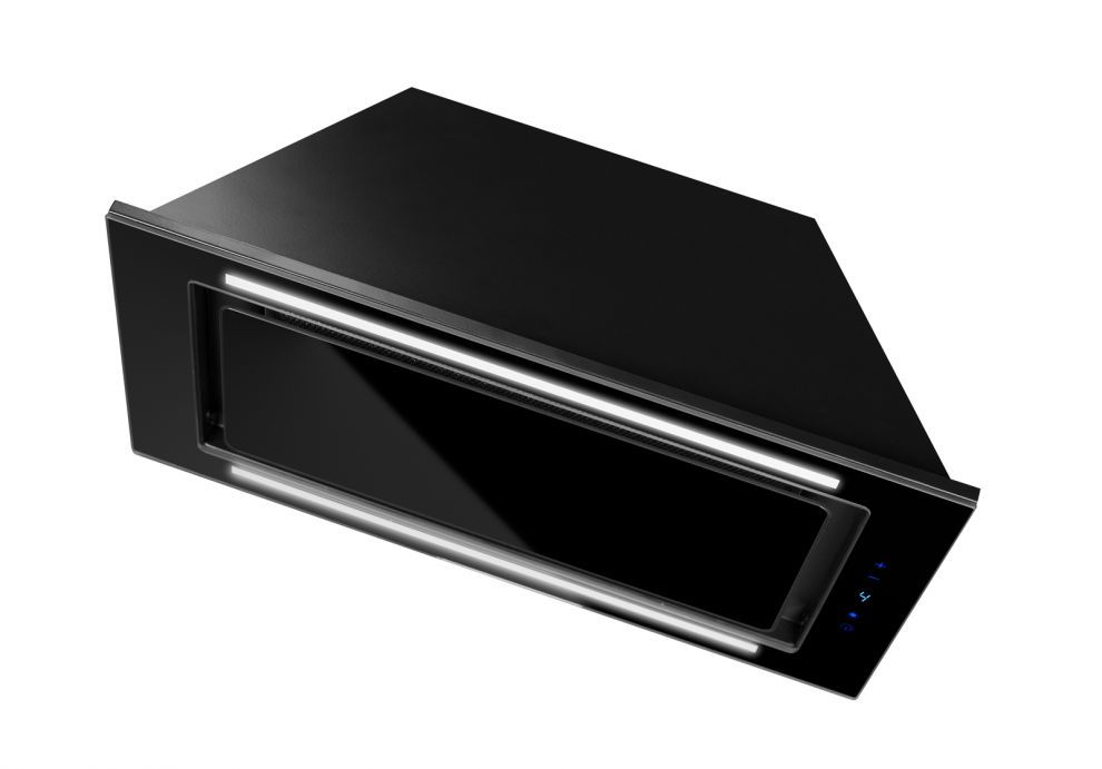 Hota Incorporabile Lando Glass 2STRIPS Black - Negru - fotografie de produs 9