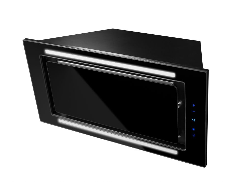 Hota Incorporabile Lando Glass 2STRIPS Black - Negru - fotografie de produs 10