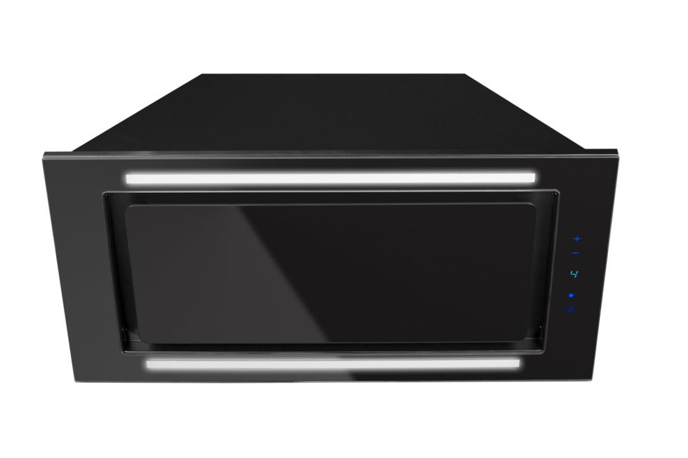 Hota Incorporabile Lando Glass 2STRIPS Black - Negru - fotografie de produs 3