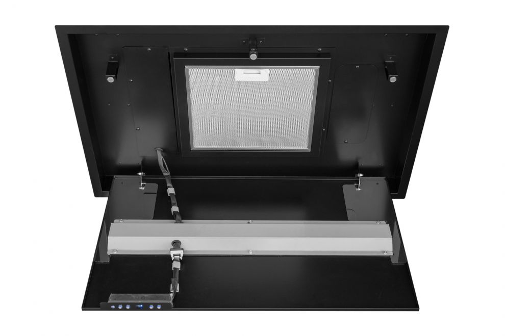 Hota De tavan Planet Super Slim Black Matt - Negru Mat - fotografie de produs 5