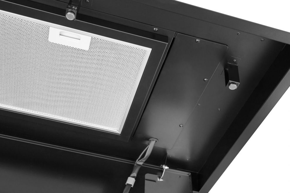 Hota De tavan Planet Super Slim Black Matt - Negru Mat - fotografie de produs 10