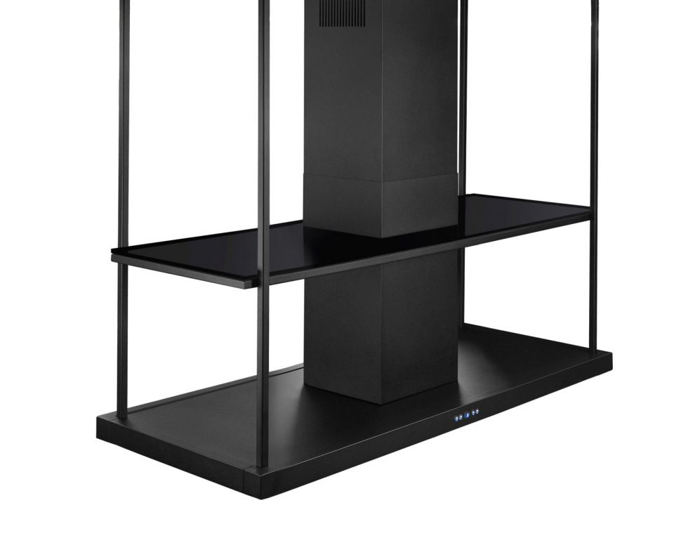 Hota insula Centropolis Elite Glass Black Matt - Negru Mat - fotografie de produs 17