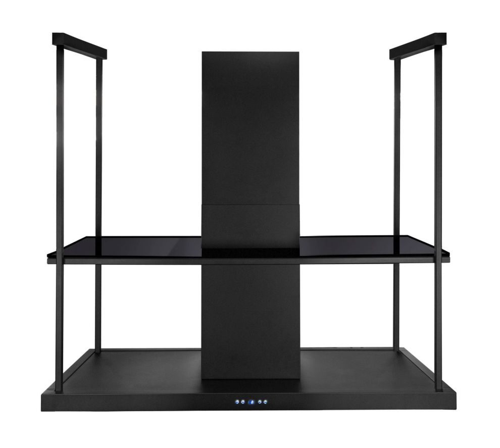 Hota insula Centropolis Elite Glass Black Matt - Negru Mat - fotografie de produs 19